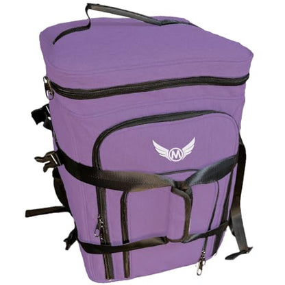 Ultimate Board Game Travel Bag – Durable Storage Case for Up to 10 Games, Water-Resistant, Adjustable Strap & Handles – Perfect for Game Nights, Conventions & Tournaments (Parent) (Purple) - color: Purple