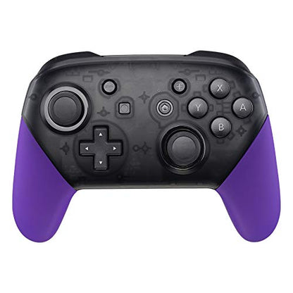 eXtremeRate Purple Replacement Handle Grips for Nintendo Switch Pro Controller, Soft Touch DIY Hand Grip Shell for Nintendo Switch Pro - Controller NOT Included - color: Purple