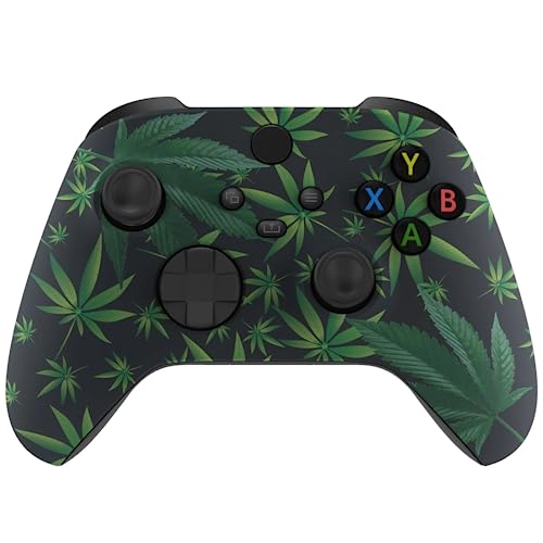 Stealth Controllers Wireless Controller for Xbox Series S, Xbox Series X, Xbox One - Soft Touch Feel - Custom Series S/X Controller (Green Leaves) - color: Green Leaves