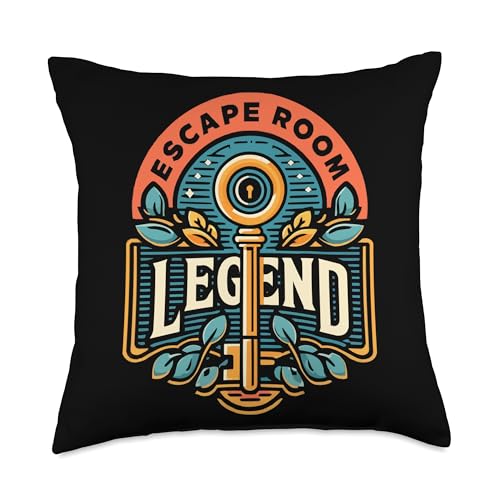 Escape Room Game Lockpicking Puzzle Room Exit Game Throw Pillow - size: 18x18