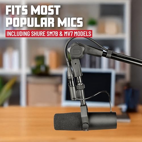 Gator Frameworks Slim Profile Desk-Mounted Mic Stand Boom Arm for Broadcasts, Podcasts, Content Creation, Live Streaming, & Similar Applications (GFWMICBCBM0500) - style: 500 Series