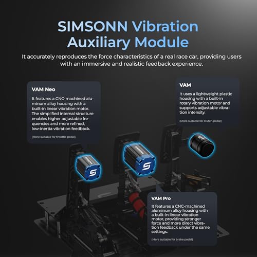 SIMSONN PRO X Ultra Sim Racing Pedals PC Racing Simulator Load Cell HE Hydraulic Pedals Support Haptic Reactor (PRO X Ultra P3-H3) - color: PRO X Ultra P3-H3