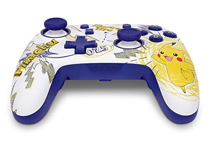 PowerA Nano Enhanced Wireless Controller for Nintendo Switch - Pokémon: Pikachu School Days, mini, portable, gamepad, motion controls, bluetooth - color: Pikachu School Days