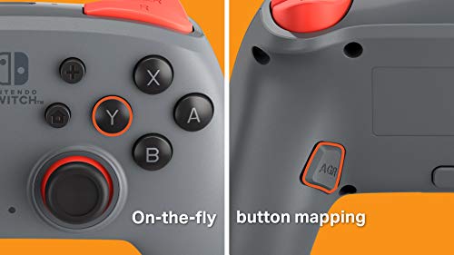 PowerA Nano Enhanced Wireless Controller for Nintendo Switch - Grey-Neon - color: Gray