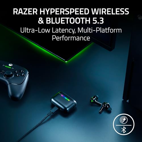 Razer Hammerhead V3 X Wireless Multi‐Platform Gaming Earbuds, Xbox Edition - style: Xbox Edition