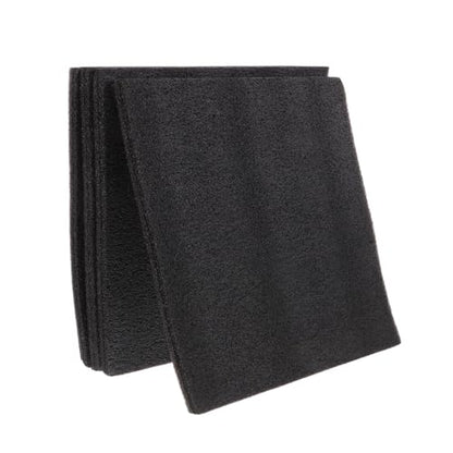 4 Pcs Black Polyethylene Foam Sheets 11.8x11.8x0.4 Inch Cuttable Packing Foam Inserts for Toolbox Drawers, Cushioning Protection, and Storage Organization