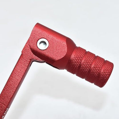 CNC Aluminum Gear Shifter Lever, Foldable Gear Shift Lever Fit for 50cc 110cc 250cc CRF50 XR50 XR CRF Dirt Pit Monkey Bike Motorcycle ATV Quad Accessory Red Red - color: Red