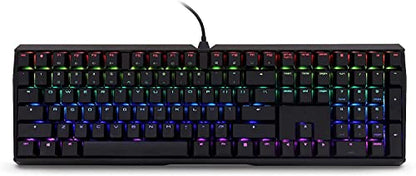Cherry MX Board 3.0 S Wired Gamer Mechanical Keyboard with Aluminum Housing - MX Red Switches (Slight Clicky) for Gaming and Office - Customizable RGB Backlighting - Full Size - Black (Renewed)