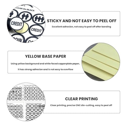 Arcade Game Button Stickers Set 24mm/30mm Die-Cut Labels Compatible with Arcade Machine and Fight Stick Customization - color: Game Button Labels Stickers* 4 Pcs
