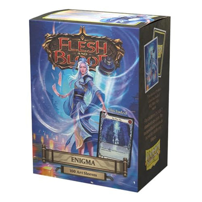 Dragon Shield Sleeves - Limited Edition Flesh and Blood: Enigma - 100 CT Matte Art Card Sleeves - Smooth & Tough - Compatible with Magic The Gathering, Pokémon, and Yugioh TCG & LCG - Top Loader - color: Enigma