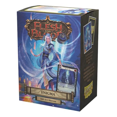 Dragon Shield Sleeves - Limited Edition Flesh and Blood: Enigma - 100 CT Matte Art Card Sleeves - Smooth & Tough - Compatible with Magic The Gathering, Pokémon, and Yugioh TCG & LCG - Top Loader - color: Enigma