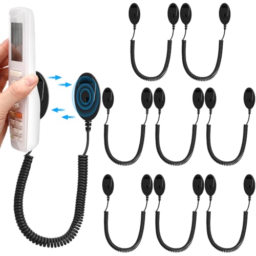 8 Pack 43 Inch Magnetic Remotes Control Holder with Spring Ropes Retractable Cord Remote Holder Wall Mount Anti-Loss Remote Control Leash Wall Mount for Projector TV Fan Couch, Bedside Table - size: 43 Inch