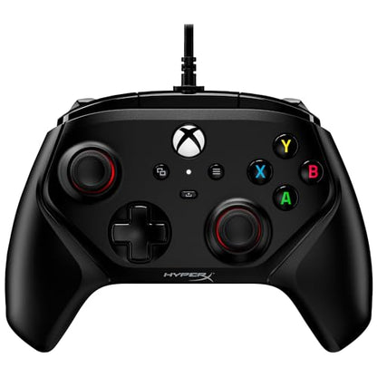 HyperX Clutch Gladiate – Wired Controller for Xbox One, Xbox Series X|S, PC, Officially Licensed by Xbox, Dual Trigger Locks, Programmable Buttons, Dual Rumble Motors - color: Black