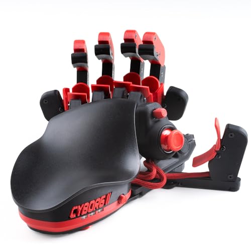 AZERON Gaming Keypad, Programmable One Handed Gaming Keyboard, with Hall Effect Analog Thumbstick and 30 Programmable Keys, 3D Printed Customized Keypad, for Righties (Red, Cyborg ll) - color: Red, size: Cyborg II Standard