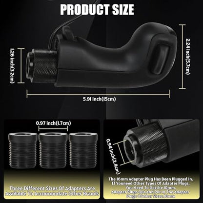 RYLNOK USB American Truck Simulator Shifter Gear Knob for ATS ETS2 18WOS FIA ETRC for Logitech G25 G27 G29 G920 G923,Thrustmaster TH8A,Fanatec SQ,PXN A7 Other DIY PC Sim Racing Shifter
