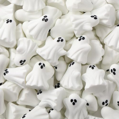Weysat 100 Pcs Halloween Mini Resin Ghost Figures Small Cute Spooky Ghost Tiny Halloween Miniatures for Tiered Tray Decor Vase Fillers Tabletop Shelf Centerpieces Party Favors - style: Halloween