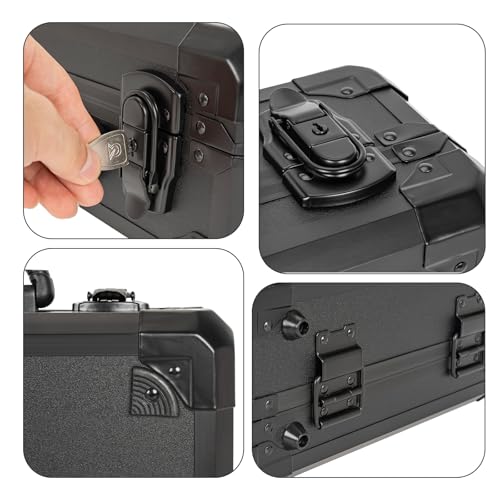 Protective Hard Case Shockproof Water-resistant with Customized DIY Foam Insert fit for Camera, Laptops, etc, 12.2 X 12.2 X 4.5-Inch - size: Inner：11.7''X 11.5''X 5 ''