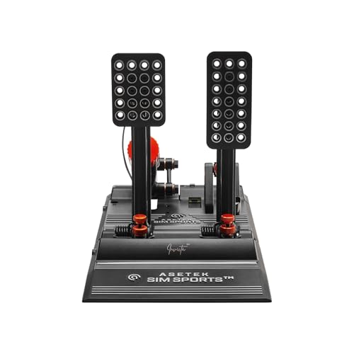 ASETEK SimSports Invicta T.H.O.R.P. II Hydraulic Sim Racing Pedals | Adjustable Brake & Throttle for a Realistic Racing Simulation in your Sim Racing Setup | PC Compatible - size: Invicta