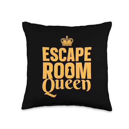 Cool Escape Room Art for Women Girls Escape Game Escape Room Throw Pillow - size: 16x16