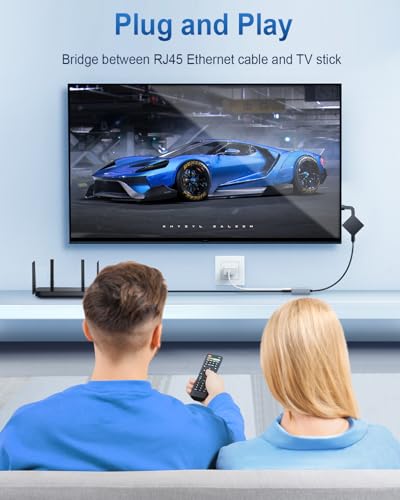 1000 Mbps Ethernet Adapter for Fire TV Stick, ELECTOP Micro USB to RJ45 Gigabit Ethernet Network Adapter Compatible with 4K Fire Stick, Chromecast Google Home Mini and More Streaming TV Sticks, 2 Pack - color: Black 1000 Mbps Micro USB Ethernet Adapter 2