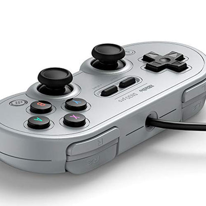 8Bitdo Sn30 Pro USB Wired Gamepad for Switch, Windows & Raspberry Pi(Gray Edition) - color: Gray Edition