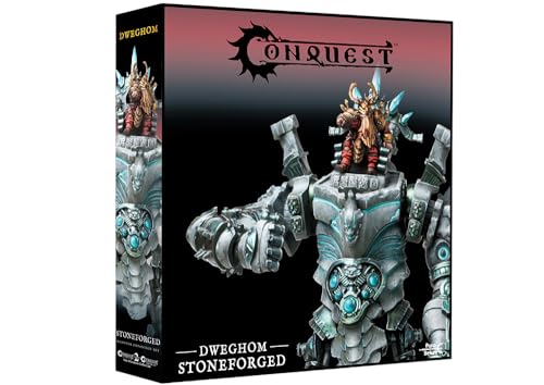 Stone Forged Dweghom | Plastic Monster Miniature, 38mm Scale, 19.5cm Height, Includes Command Card