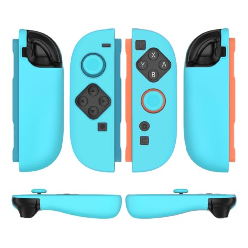 TNP JoyCon Cover for Nintendo Switch 2 Controller Case, Light Blue | 2-Piece Anti-Slip Skin Set for Left and Right Joy-Con 2 Controllers with Matching Thumb Grip Caps; Controllers Not Included - color: Light Blue