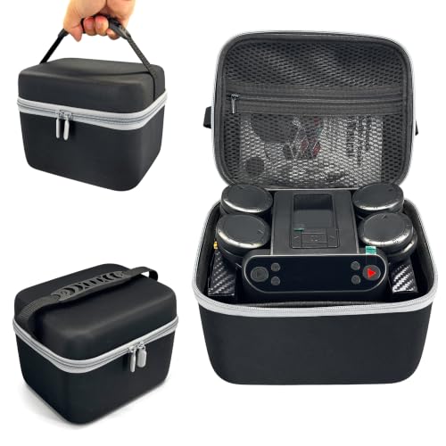 Card Shuffler and Dealer Case, Portable Hard Shell Case for Automatic Card Shuffler, Handheld Carry Bag, Compatible with Most Shuffler Brands, Card Game Storage for Travel - color: Black