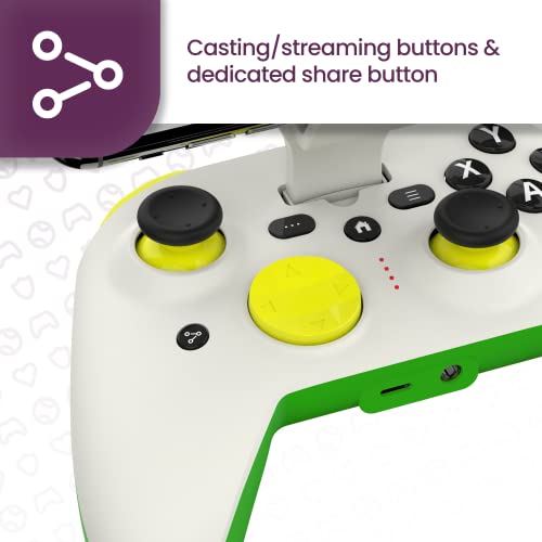 ESL Gaming Controller for iOS iPhone – Wired Gamepad with Triggers, Power Pass Through Charging, D-Pad & Headphone Socket - Handheld Game Console Accessory with ZeroG Mobile Device Holder