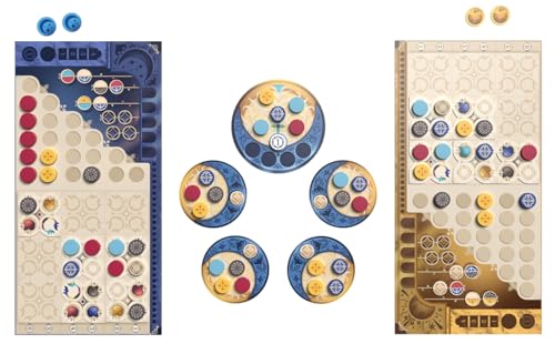 Asmodee Azul Duel Board Game - Competitive Head-to-Head Tile-Placement Strategy Game, Stunning Mosaic Art and Quick Gameplay for Kids & Adults, Ages 8+, 2 Players, 30-45 Minute Playtime | Competitive Head-to-Head Tile-Placement Strategy Game, Stunning Mos