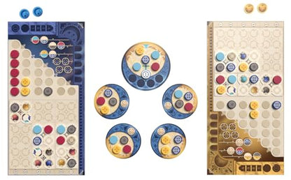 Asmodee Azul Duel Board Game - Competitive Head-to-Head Tile-Placement Strategy Game, Stunning Mosaic Art and Quick Gameplay for Kids & Adults, Ages 8+, 2 Players, 30-45 Minute Playtime | Competitive Head-to-Head Tile-Placement Strategy Game, Stunning Mos