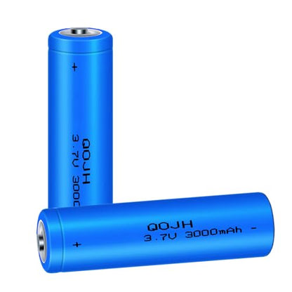 2 Pack Ni-MH Rechargeable Battery 3000mAh High Capacity Button Top Batteries for for Headlamp, Flashlights, Remote Control and More(Blue)