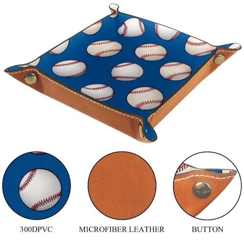 Baseballs Dice Tray Dice Rolling Tray Folding Dice Holder for Dice Games, Like RPG, DND and Other Table Games - color: Multi 17