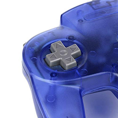 2 Pack N64 USB Controller, miadore USB Retro N64 Gamepad Joystick Raspberry Pi Controller for Windows PC MAC Linux (Clear Blue) - color: Clear blue