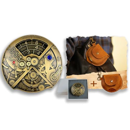 Roulette Dice DND Metal Spinner Dice Set D&D Dice Role Playing Dice DND Dice Sets for Role Playing Steampunk Theme Games - color: 12 Scrap Bag