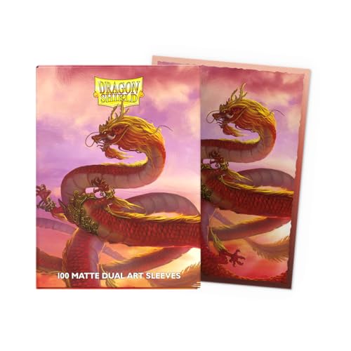 Dragon Shield | Matte Dual Art Sleeves | Wood Dragon 2024 | 100 CT - Smooth & Tough Premium TCG Sleeves | Compatible with Pokemon, One Piece & Magic the Gathering - color: Wood Dragon 2024