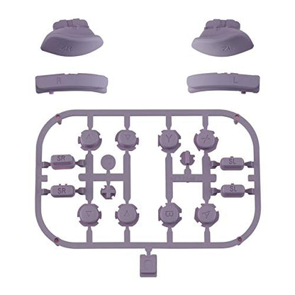 eXtremeRate DIY Full Set Buttons for Nintendo Switch & Switch OLED, Replacement Buttons for JoyCon, ABXY Direction Keys SR SL L R ZR ZL + - Home Capture Trigger Buttons Springs - Dark Grayish Violet - color: Dark Grayish Violet