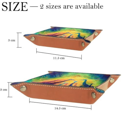 Giraffes and Rainbows Dice Tray Dice Rolling Tray Folding Dice Holder for Dice Games, Like RPG, DND and Other Table Games - color: Multi 13