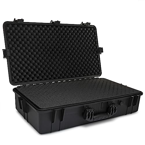 Weatherproof Hard Case | 25.4' x 13.7' x 6.4' inner, Customizable Foam 28.3' x 16.9' x 7.0' Inch outer