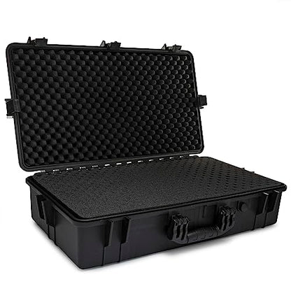 Weatherproof Hard Case | 25.4' x 13.7' x 6.4' inner, Customizable Foam 28.3' x 16.9' x 7.0' Inch outer