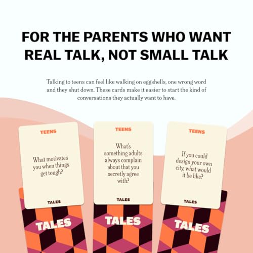 TALES 150 Conversation Cards, Teens Edition, Road Trip Game, Family Bonding - color: Teens Edition