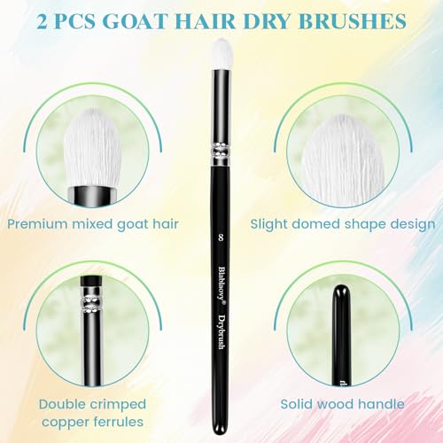 12pcs Miniature Paint Brushes Drybrush Set with Triangular Handles | Detail Paint Brushes for Acrylics, Watercolor, Figurines Model, Face Painting, Piant by Number Kit for Adults