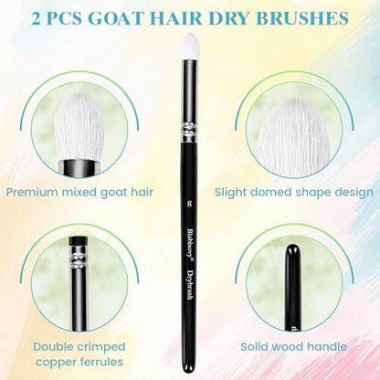 12pcs Miniature Paint Brushes Drybrush Set with Triangular Handles | Detail Paint Brushes for Acrylics, Watercolor, Figurines Model, Face Painting, Piant by Number Kit for Adults