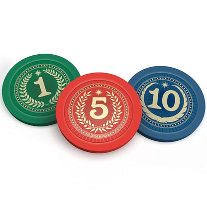 Renegade Game Stuidos Axis & Allies IPC Chips - 75 Weighted Strategy Tokens & Tray | Premium 1-5-10 denominations replace paper money with casino-quality weighted chips compatible with any game edition