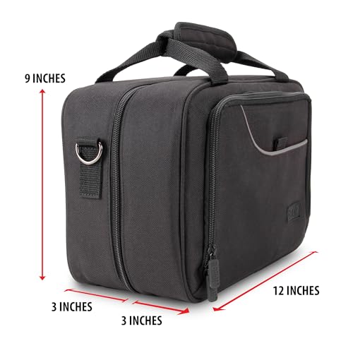 USA Gear Sling Bag Compatible with Nintendo Switch 2, Dock Station, Gamecube / Pro Controller, Joy Cons & more Nintendo Switch 2 Accessories - Customizable Interior, Shoulder Strap - Black - color: Black
