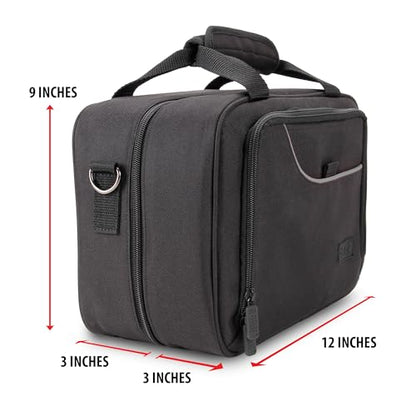 USA Gear Sling Bag Compatible with Nintendo Switch 2, Dock Station, Gamecube / Pro Controller, Joy Cons & more Nintendo Switch 2 Accessories - Customizable Interior, Shoulder Strap - Black - color: Black