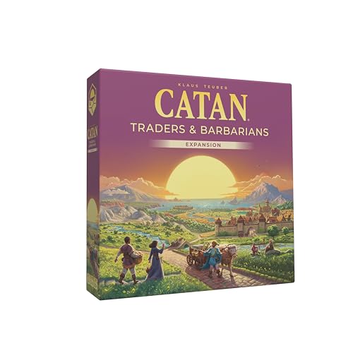 CATAN Traders & Barbarians Board Game Expansion (6th Edition) Explore New Adventures, Strategy Game for Kids & Adults, Ages 12+, 3-4 Players, 90 Minute Playtime, Made by Catan Studio | Explore New Adventures, Strategy Game for Kids & Adults, Ages 12+, 3-4