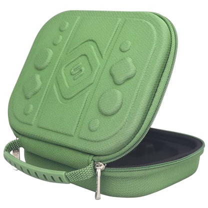 sisma Carry Case Compatible with Nintendo Joy-Con 2 & Straps, Buttons & Joysticks Full Protection, Hard Shell Switch 2 Controllers Compact Case Travel Storage Pouch, Armygreen - color: Green - Fits Joy-Con 2 & Straps