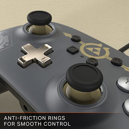 PowerA Enhanced Nintendo Switch and Switch 2 Wired Controller - Hylian Shield, Officially licensed - color: Hylian Shield