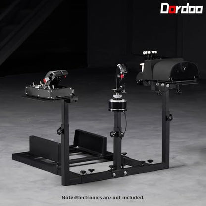 Dardoo Flight Game Frame and Racing Simulator Cockpit Compatible with Thrustmaster HOTAS WARTHOG, not include Throttle, Joystick and Seat
